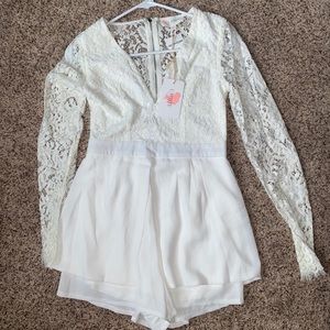 Apricot Lane White Romper- NWT